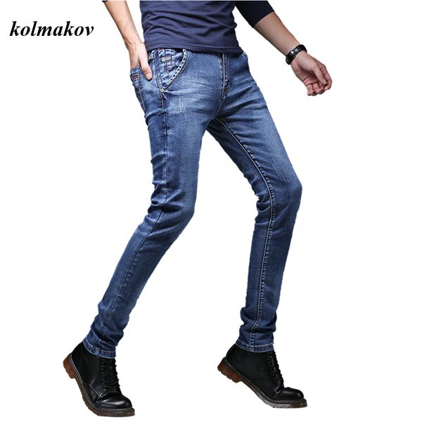 new arrival style men boutique denim jeans fashion casual solid slim men's pencil pants skinny cashmere jeans 27-36, Blue
new arrival style men boutique denim jeans fashion casual solid slim men's pencil pants skinny cashmere jeans 27-36, Blue