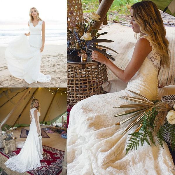 2019 Elegant V-neck Bohemian Wedding Dresses with Open Back Romantic Cap Sleeves Lace Bridal Gown Beach Boho Vestidos de Novia Custom Made, White
2019 Elegant V-neck Bohemian Wedding Dresses with Open Back Romantic Cap Sleeves Lace Bridal Gown Beach Boho Vestidos de Novia Custom Made, White