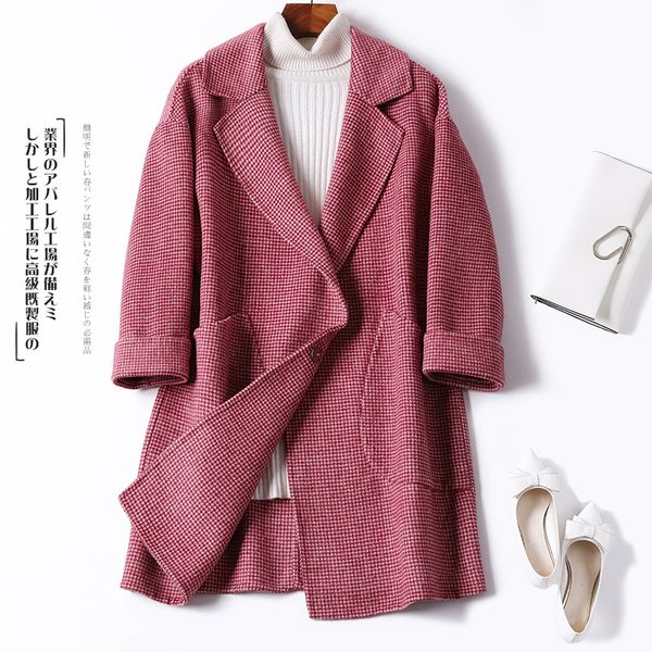 korean vintage long wool coat women clothes 2019 spring autumn coat female red coats jacket outwear abrigo mujer 18219 zt2528, Black
korean vintage long wool coat women clothes 2019 spring autumn coat female red coats jacket outwear abrigo mujer 18219 zt2528, Black