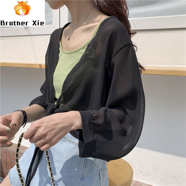 sunscreen women's summer new thin coat short shawl chiffon card small canopy air-conditioning suit, White
sunscreen women's summer new thin coat short shawl chiffon card small canopy air-conditioning suit, White