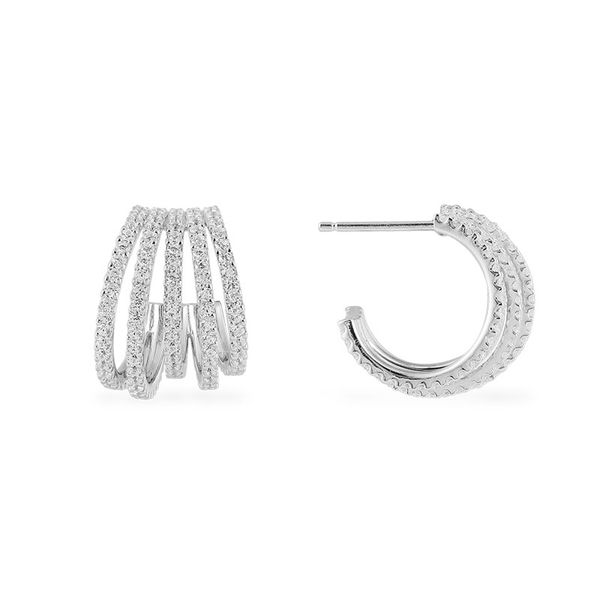 sljely fashion brand 925 sterling silver jewelry yellow gold color white cubic zirconia five circles stud earrings for women, Golden;silver
sljely fashion brand 925 sterling silver jewelry yellow gold color white cubic zirconia five circles stud earrings for women, Golden;silver