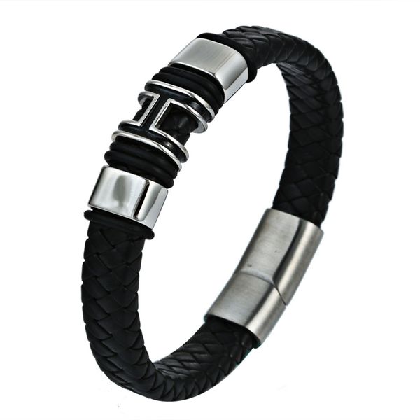 manufacturers direct selling new style stainless steel weaving leather bracelet retro lettered titanium steel bracelets lettered, Silver
manufacturers direct selling new style stainless steel weaving leather bracelet retro lettered titanium steel bracelets lettered, Silver