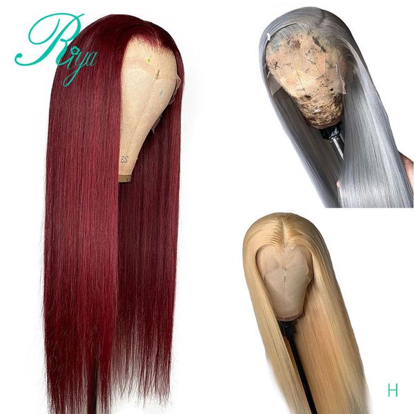 13x6 150% 613 honey blonde red burgundy grey color lace front human hair closure wigs for black women preplucked brazilian remy, Black;brown
13x6 150% 613 honey blonde red burgundy grey color lace front human hair closure wigs for black women preplucked brazilian remy, Black;brown