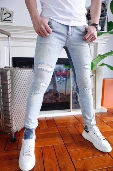 ww5204 fashion men's jeans 2020 runway european design party style men's clothing, Blue
ww5204 fashion men's jeans 2020 runway european design party style men's clothing, Blue