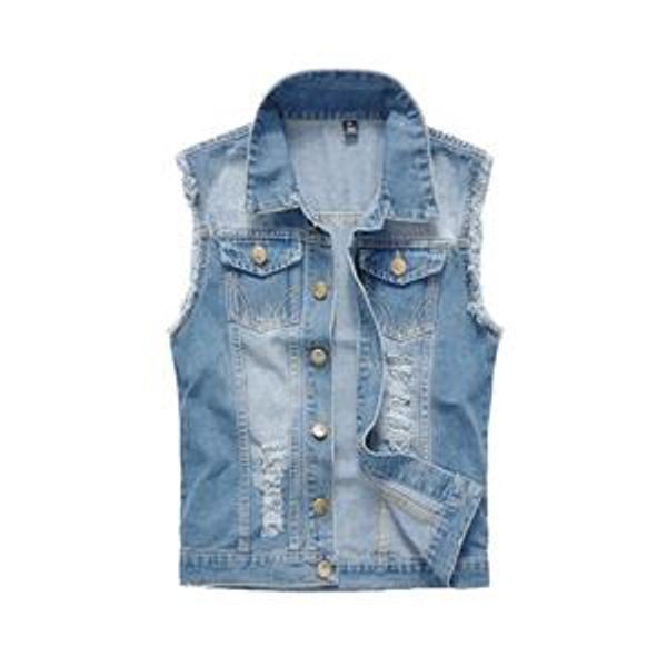 slim mens clothing spring men's denim vests ripped sleeveless jeans coat male waistcoats tank mens jacket breathable, Black;white
slim mens clothing spring men's denim vests ripped sleeveless jeans coat male waistcoats tank mens jacket breathable, Black;white
