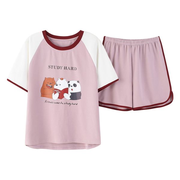 summer women pajama set cartoon shorts pajamas cotton home clothes plus size pajama shorts kawaii lingerie, Black;red
summer women pajama set cartoon shorts pajamas cotton home clothes plus size pajama shorts kawaii lingerie, Black;red