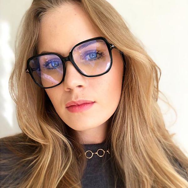 rfolve oversized square glasses frame women fashion design t eyeglasses frame optical ladies rx31, Black
rfolve oversized square glasses frame women fashion design t eyeglasses frame optical ladies rx31, Black