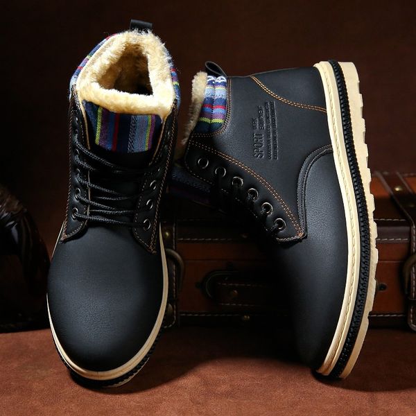 boots men's british fashion high joker work boots leather comfortable breathable men's casual shoes, Black
boots men's british fashion high joker work boots leather comfortable breathable men's casual shoes, Black