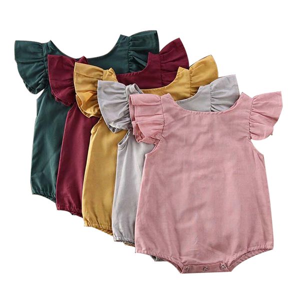 newborn baby rompers 5 colors solid ruffle romper sleeveless infant baby clothes baby infant girl casual clothes ropa bebe 3-18m 060423, Blue
newborn baby rompers 5 colors solid ruffle romper sleeveless infant baby clothes baby infant girl casual clothes ropa bebe 3-18m 060423, Blue