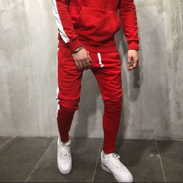 men's muscle brothers mixed color sport clothing hoodies casual style leg pants mens patchwork sweatsuits, Gray
men's muscle brothers mixed color sport clothing hoodies casual style leg pants mens patchwork sweatsuits, Gray