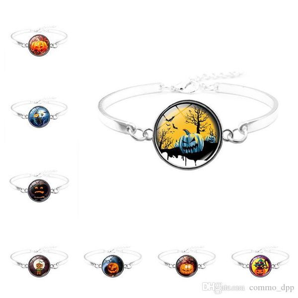 happy halloween gift trick or treat pumpkin bracelet for women men glass cabochon bat charm bangle fashion jewelry, Golden;silver
happy halloween gift trick or treat pumpkin bracelet for women men glass cabochon bat charm bangle fashion jewelry, Golden;silver