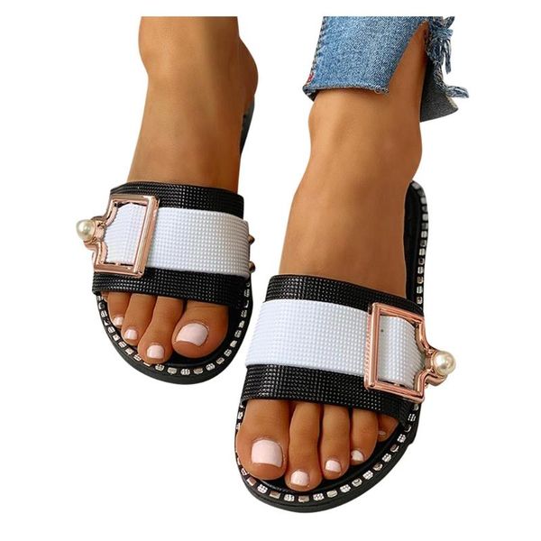 womens fashion casua beach slippers slides summer shoes flat crystal flat sandals outdoor female casual shoes zapatos mujer, Black
womens fashion casua beach slippers slides summer shoes flat crystal flat sandals outdoor female casual shoes zapatos mujer, Black