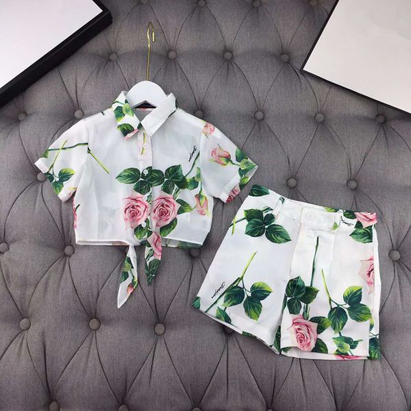 european and american parent-child summer new 2020 children's wear short sleeve rose print shirt and shorts girls' baby suit, Blue
european and american parent-child summer new 2020 children's wear short sleeve rose print shirt and shorts girls' baby suit, Blue