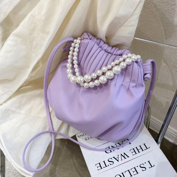 women crossbody bag pearl handle mini pu leather bucket bags solid color shoulder messenger handbags female cross body bag
women crossbody bag pearl handle mini pu leather bucket bags solid color shoulder messenger handbags female cross body bag