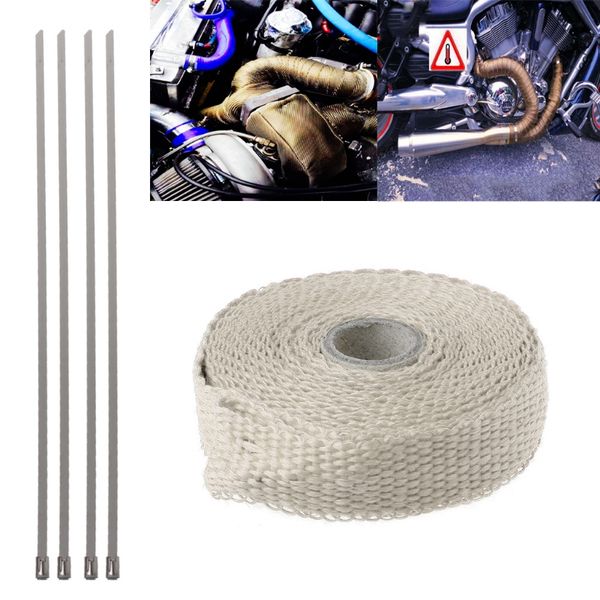 5m car motorcycle turbo manifold heat exhaust wrap tape thermal stainless ties 77ue
5m car motorcycle turbo manifold heat exhaust wrap tape thermal stainless ties 77ue