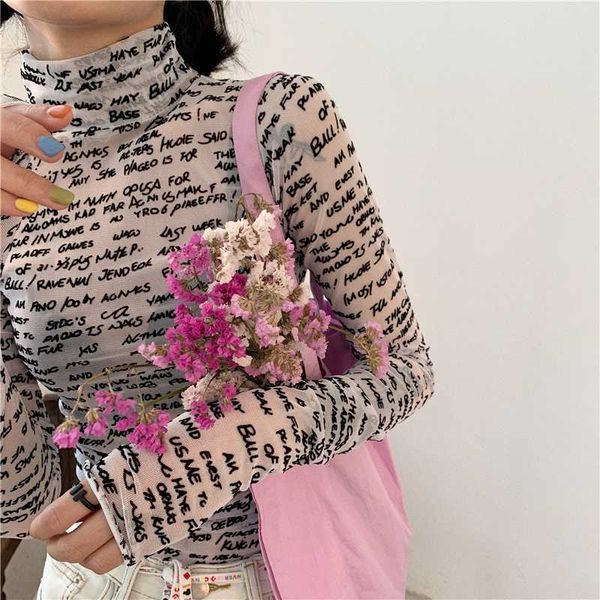summer letter print see-through mesh t shirt women slim turtleneck long sleeve sunscreen tshirt womens t-shirt my1575, White
summer letter print see-through mesh t shirt women slim turtleneck long sleeve sunscreen tshirt womens t-shirt my1575, White