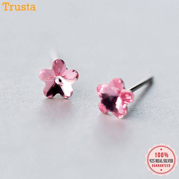 trustdavis genuine fashion 925 sterling silver sweet pink dazzling cz flower stud earring for women fine jewelry gift ds2566, Golden;silver
trustdavis genuine fashion 925 sterling silver sweet pink dazzling cz flower stud earring for women fine jewelry gift ds2566, Golden;silver