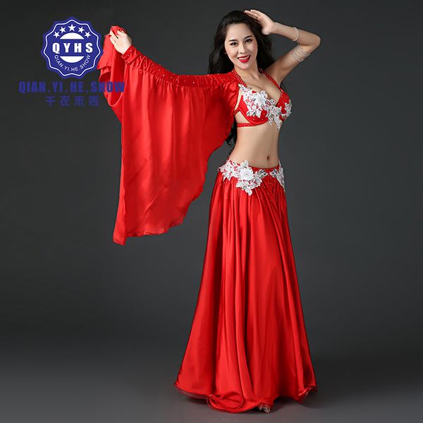 2018 new women professional belly dancing costumes set performance diamond 2pcs bra skirt luxury handmade, Black;red
2018 new women professional belly dancing costumes set performance diamond 2pcs bra skirt luxury handmade, Black;red