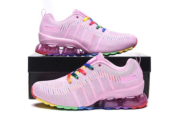 2020 new am cushion rainbow women running shoes pink white black colorful good quality ladies net breathable sport sneaker, White;red
2020 new am cushion rainbow women running shoes pink white black colorful good quality ladies net breathable sport sneaker, White;red