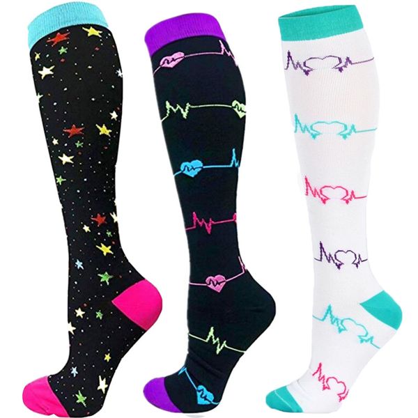 men women compression socks nylon nursing stockings for varicose veins better blood circulation gift for all sports, Black
men women compression socks nylon nursing stockings for varicose veins better blood circulation gift for all sports, Black