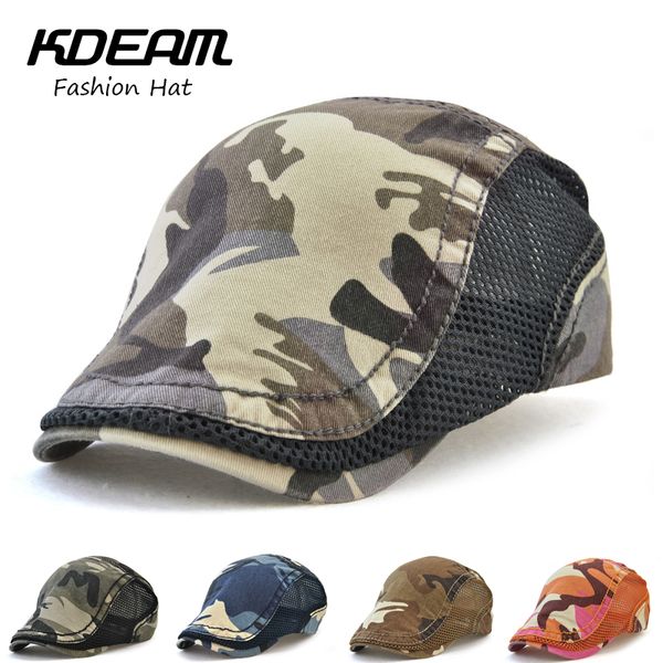 kdeam breathable camouflage berets cap adjustable caps for men summer outdoor women sun hats flat cotton newsboy 2178, Blue;gray
kdeam breathable camouflage berets cap adjustable caps for men summer outdoor women sun hats flat cotton newsboy 2178, Blue;gray