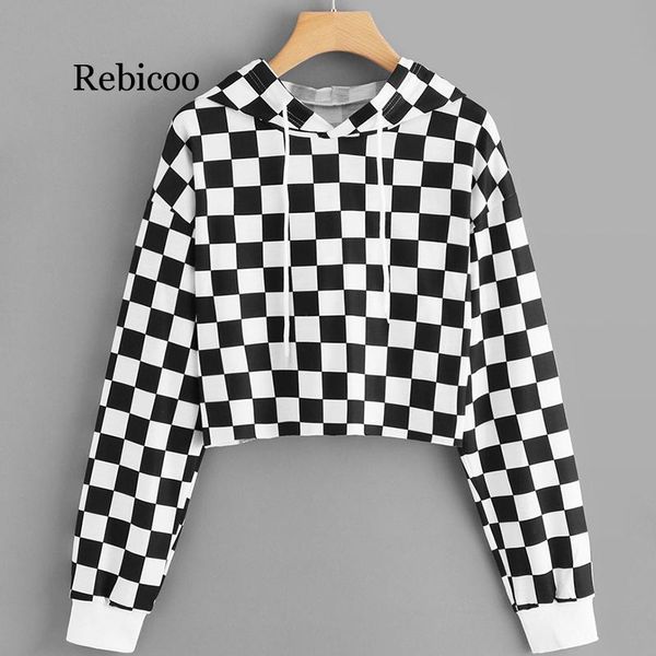 autumn harajuku hoodie sudadera mujer sweatshirt women black white plaid short hoodies clothes moletom new roupas
autumn harajuku hoodie sudadera mujer sweatshirt women black white plaid short hoodies clothes moletom new roupas