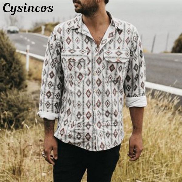 cysincos men shirt new men's shirt long sleeve casual fashion print turn-down collar slim fit for mens clothing, White;black
cysincos men shirt new men's shirt long sleeve casual fashion print turn-down collar slim fit for mens clothing, White;black