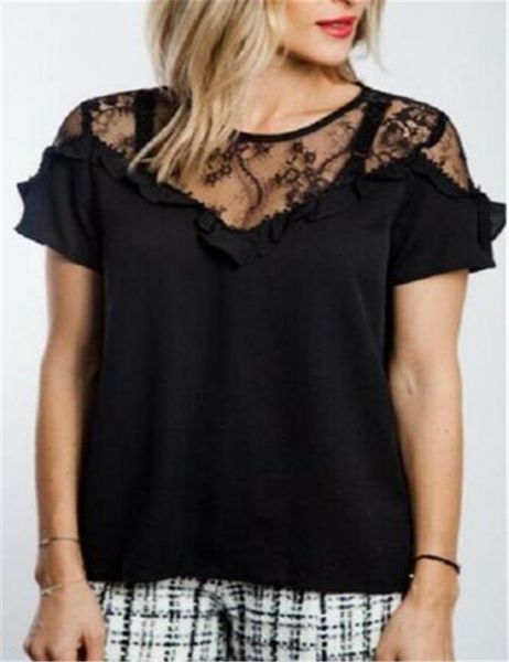 new womens black and blouses 2019 fashion back lace blouse tunic ruffle shirt jumper blusas femininas plus size, White
new womens black and blouses 2019 fashion back lace blouse tunic ruffle shirt jumper blusas femininas plus size, White
