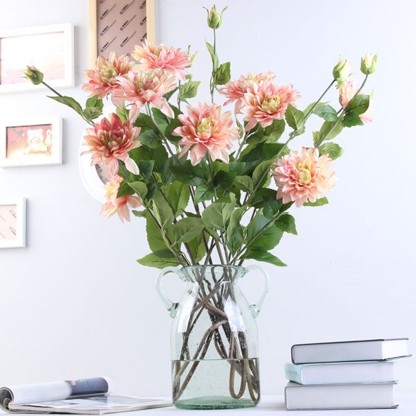 96cm 3 heads long branch silk artificial flower simulation dahlia wedding home party christmas decoration flower
96cm 3 heads long branch silk artificial flower simulation dahlia wedding home party christmas decoration flower