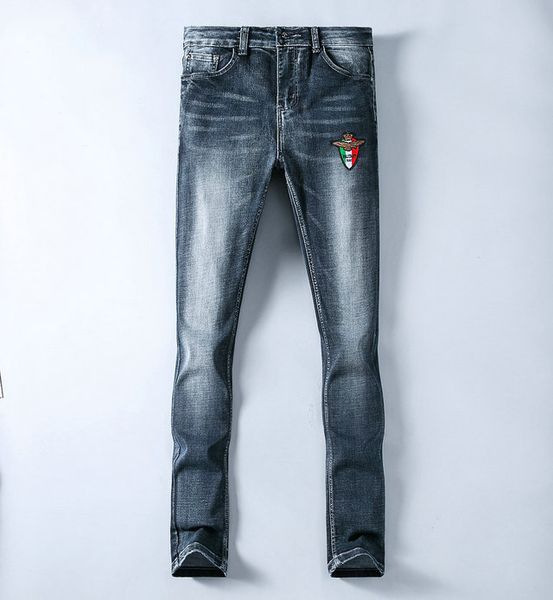 amn designer mens jeans classic luxury custom cowboy ppants fashion street wear embroidered logo bleached wild slim jeans selling, Blue
amn designer mens jeans classic luxury custom cowboy ppants fashion street wear embroidered logo bleached wild slim jeans selling, Blue