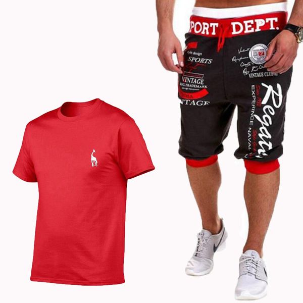 summer printed fawn fashion cotton short-sleeved sports suit t-shirt + shorts hip-hop style 2 piece set, Gray
summer printed fawn fashion cotton short-sleeved sports suit t-shirt + shorts hip-hop style 2 piece set, Gray