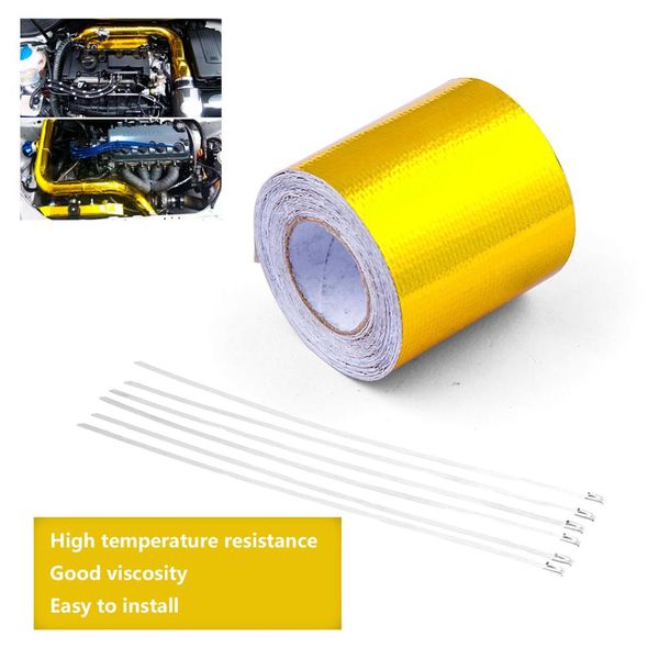 10m high temperature heat resistant shield wrap + 6 stainless steel ties heat reflective adhesive backed roll
10m high temperature heat resistant shield wrap + 6 stainless steel ties heat reflective adhesive backed roll