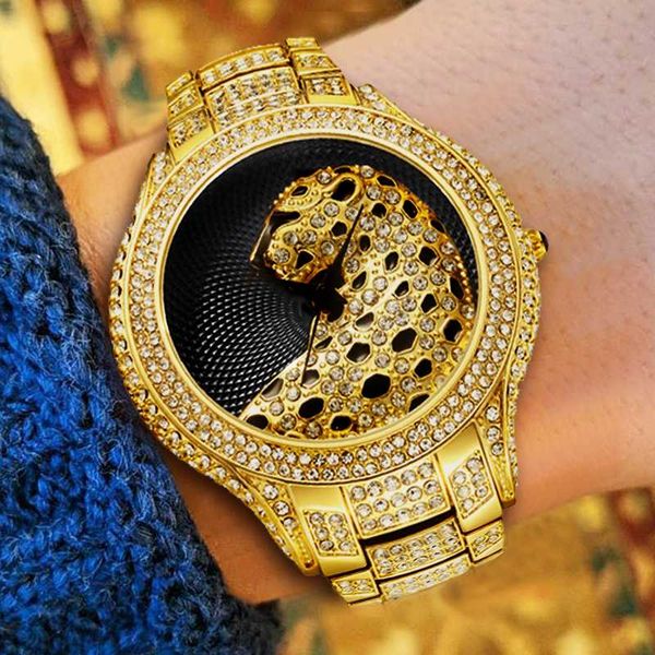 missfox black leopard watch male golden clock charms full diamond 18k gold watch men wrist hip hop quartz watches, Slivery;brown
missfox black leopard watch male golden clock charms full diamond 18k gold watch men wrist hip hop quartz watches, Slivery;brown