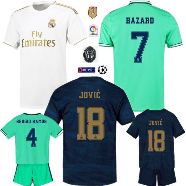 2019 2020 real madrid occer jer ey modric jovic hazard home away occer hirt a en io i co marcelo madrid kid kit football uniform, Black;yellow
2019 2020 real madrid occer jer ey modric jovic hazard home away occer hirt a en io i co marcelo madrid kid kit football uniform, Black;yellow