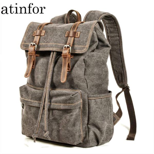 atinfor anti theft canvas drawstring backpack men travel laprucksack real cow leather bagpack college school bag
atinfor anti theft canvas drawstring backpack men travel laprucksack real cow leather bagpack college school bag