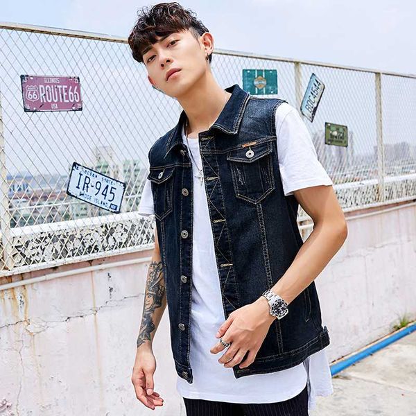 5xl 6xl 7xl 8xl 2020 new men's denim vest fashion casual classic style slim fit vest jeans jacket coat male blue black gray, Black;white
5xl 6xl 7xl 8xl 2020 new men's denim vest fashion casual classic style slim fit vest jeans jacket coat male blue black gray, Black;white