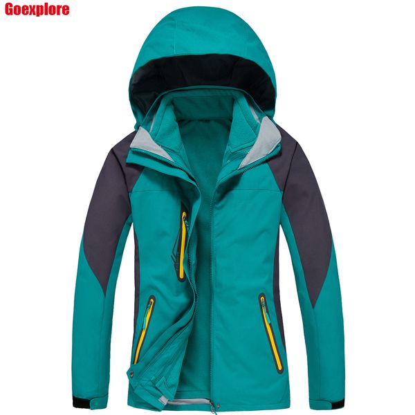 goexplore two-piece jacket dropshipping 2018 2 in1 climbing sports coat outdoor windproof ski waterproof winter jacket women, Blue;black
goexplore two-piece jacket dropshipping 2018 2 in1 climbing sports coat outdoor windproof ski waterproof winter jacket women, Blue;black