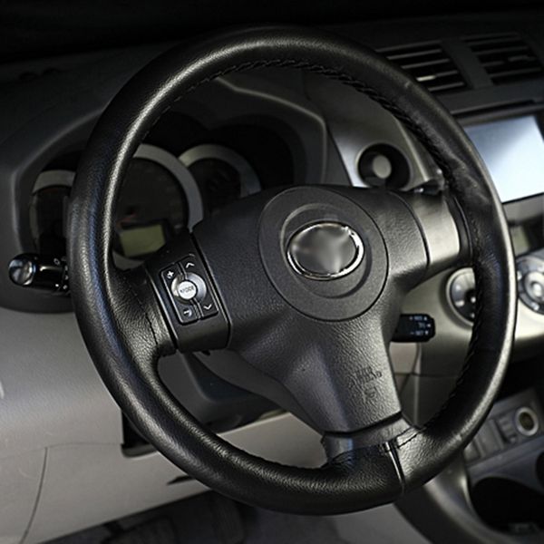 new anti-slip breathable pu leather diy car steering wheel cover case with needles and thread black car-styling drop shipping
new anti-slip breathable pu leather diy car steering wheel cover case with needles and thread black car-styling drop shipping