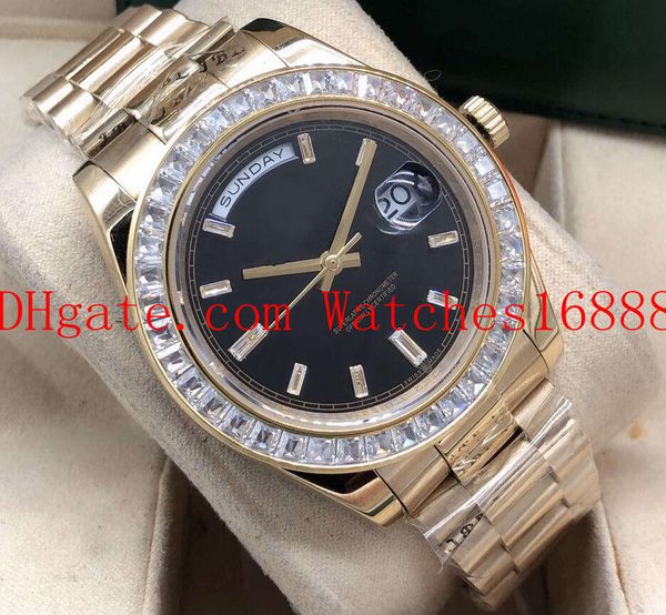 3 style 41mm day-date ii president 218238 yellow gold baguettes diamond bezel mechanical automatic movement mens watch men's wrist watc, Slivery;brown
3 style 41mm day-date ii president 218238 yellow gold baguettes diamond bezel mechanical automatic movement mens watch men's wrist watc, Slivery;brown