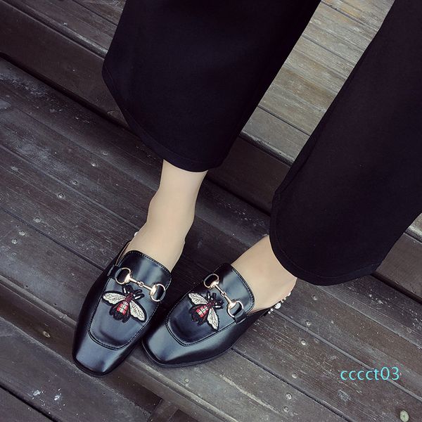 fashion luxury designer women shoes embroidered flat bottom student cauual style sandals girl slipper classic chain animal pics ct03, Black
fashion luxury designer women shoes embroidered flat bottom student cauual style sandals girl slipper classic chain animal pics ct03, Black