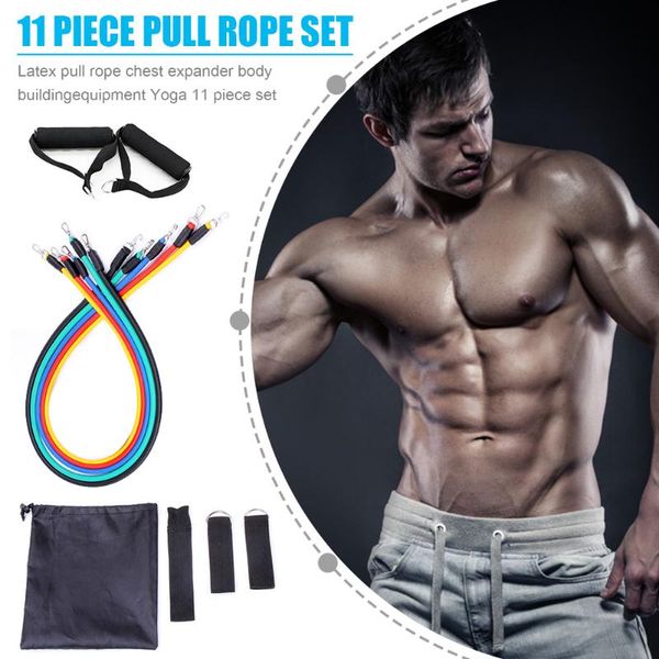11pcs/set resistance bands tpe tube stretch pull rope fitness resistance bands latex tubes excerciser body training workout yoga
11pcs/set resistance bands tpe tube stretch pull rope fitness resistance bands latex tubes excerciser body training workout yoga