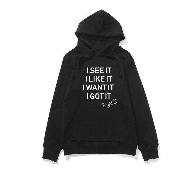 hoodies i see it i like it want got letters printed sweatshirt hooded harajuku woman hoodie seven rings, Black
hoodies i see it i like it want got letters printed sweatshirt hooded harajuku woman hoodie seven rings, Black