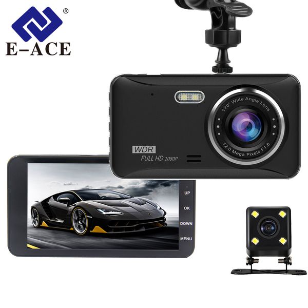 e-ace car dvr 4.0 inch video recorder dash cam fhd 1080p auto camera dual lens with rear view camera registrator dvrs
e-ace car dvr 4.0 inch video recorder dash cam fhd 1080p auto camera dual lens with rear view camera registrator dvrs
