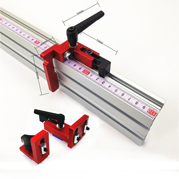 400/600/800mm aluminium profile fence 75mm height with t-tracks and sliding brackets miter gauge fence connector for woodworking
400/600/800mm aluminium profile fence 75mm height with t-tracks and sliding brackets miter gauge fence connector for woodworking