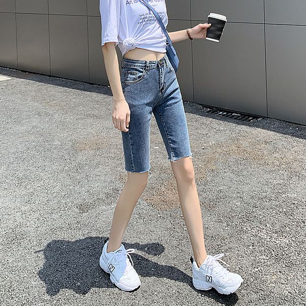skinny jeans woman high waisted jeans skinny slim distressed casual style biker cycling ins knee length, Blue
skinny jeans woman high waisted jeans skinny slim distressed casual style biker cycling ins knee length, Blue