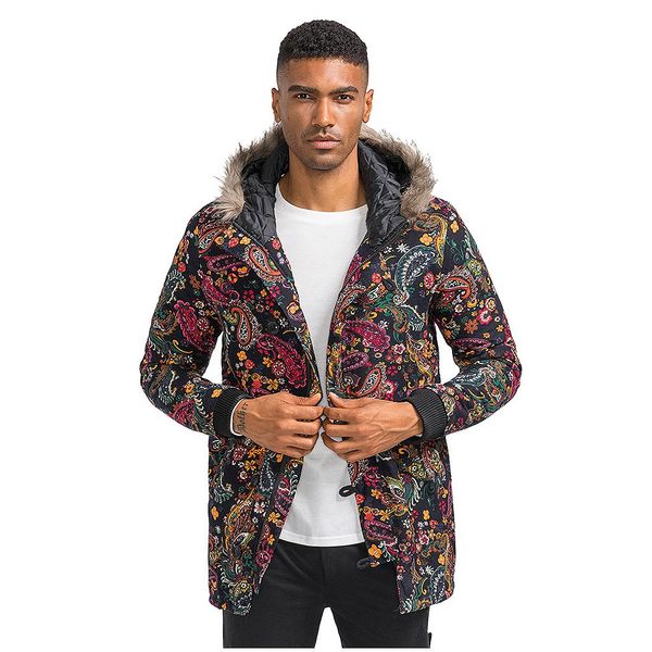 men's down & parkas vogue a range of vintage ethnic style hawaiian african cotton and linen printed coat single breasted, Black
men's down & parkas vogue a range of vintage ethnic style hawaiian african cotton and linen printed coat single breasted, Black