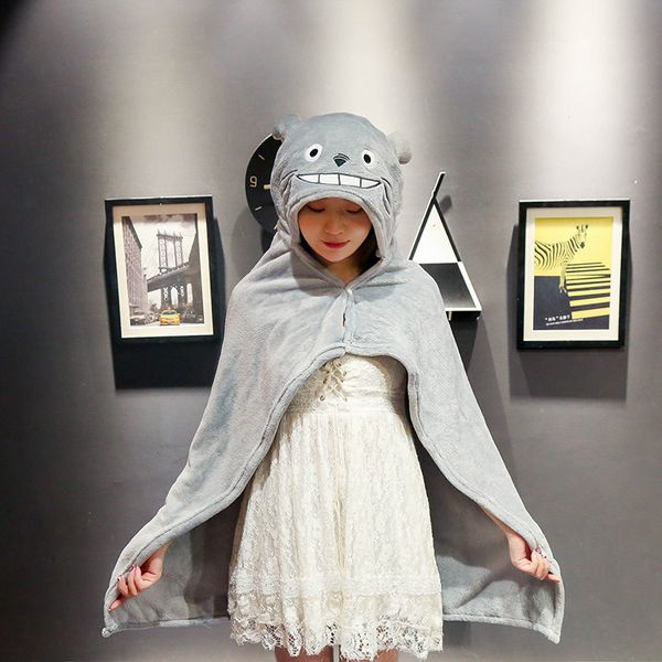 oversized cartoon animal one-piece hooded pajamas plush coral fleece super soft shawl cloak cape bath towel blanket, Blue;gray
oversized cartoon animal one-piece hooded pajamas plush coral fleece super soft shawl cloak cape bath towel blanket, Blue;gray