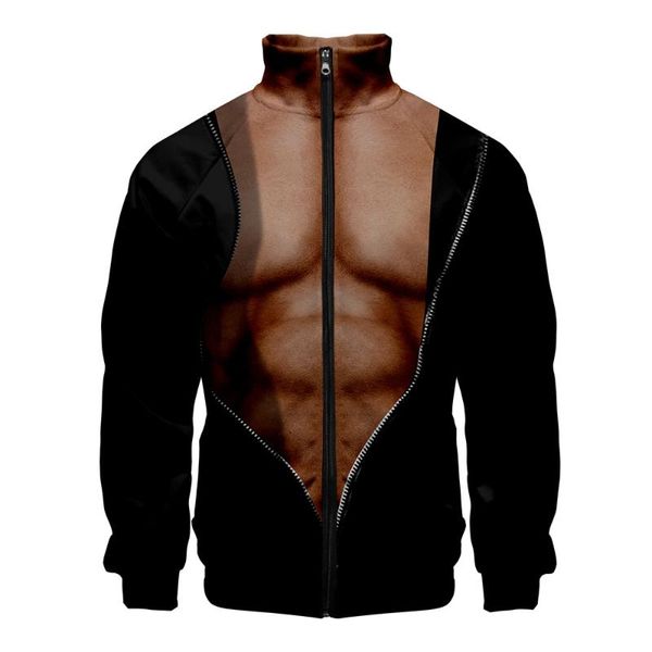 cosplay muscle zipper jackets mens cool fake pectorales 3d printing streetwear man zipper jackets abdominal male, Black;brown
cosplay muscle zipper jackets mens cool fake pectorales 3d printing streetwear man zipper jackets abdominal male, Black;brown