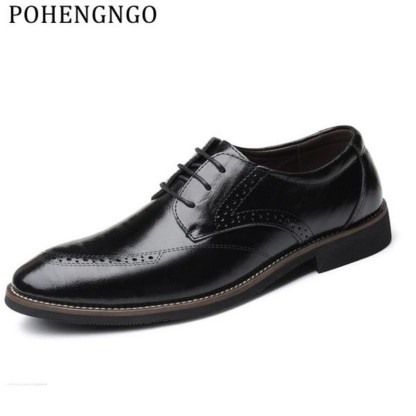 new fashion men's genuine leather dress business shoes lace-up brock a suit men's oxford party office shoes large size 38-48, Black 
new fashion men's genuine leather dress business shoes lace-up brock a suit men's oxford party office shoes large size 38-48, Black