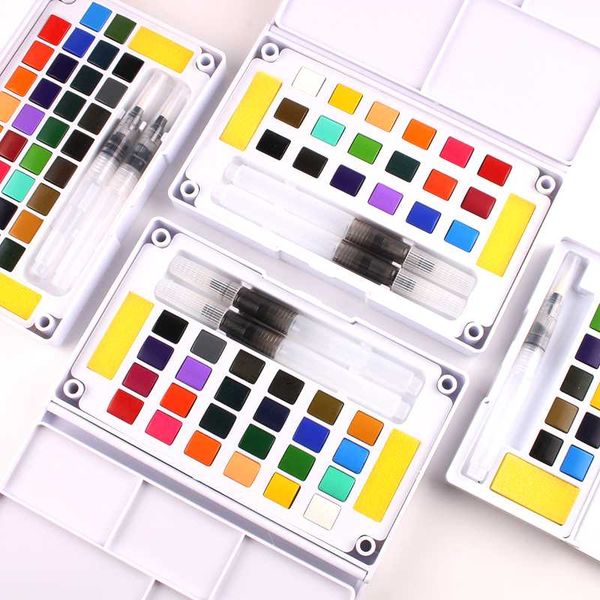 gift sets solid pigment watercolor paints set with water color portable brush pen for professional painting art supplies
gift sets solid pigment watercolor paints set with water color portable brush pen for professional painting art supplies